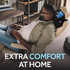 Sealy Ergonomic Car Neck Cushion – Memory Foam Neck Pillow for Car or Office Chair, Travel Neck Pillow,