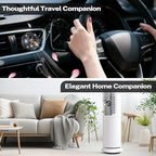 Car Fragrance Holder Compatible with Bath & Body Works Refills (Not Included), Air Freshener Vent Clip or Visor Clip, Refillable Scent Holder, Easy to Open Car Diffuser (Black,Diamond)