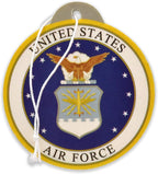 Elektroplate Officially Licensed United States Air Force Automotive Air-Fresheners for Vehicles | New Car Scent (6-Pack) | Made in the USA