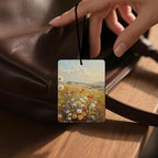 Vintage Floral Field Air Freshener 4 Pcs, Artistic Wildflower Hanging Air Freshener for Cars, Closet, Drawer, Home Decor for Nature Lovers, Gift for Women Who Love Floral Aesthetics