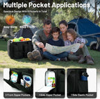 MIER Lunch Box for Men Heavy Duty Insulated Lunch Bag 20 Cans Large Leakproof Soft Cooler Bags with Multiple Pockets for Picnic Work Travel (Dark Gray)