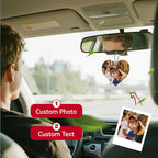 Bemaystar Custom Air Fresheners with Picture – Custom Double Sided Photo Car Air Freshener, Personalized Air Freshener for Car Wardrobe Bathroom and Hanging Ornaments (Heart)