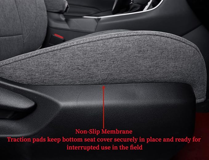 coverdream Custom Seat Covers Compatible with Select Toyota RAV4 Hybrid 2016 2017 2018 Models (Gray,Full Set)