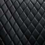 Flying Banner car seat Covers seat Cushions Luxe Fit Faux Leather Easy Installation Vehicles Non Slip Premium (Black Silver, 2 x Front Seat Cover)