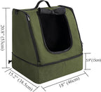 apollo walker Portable Cat Travel Litter Box with Zipped Waterproof Bag,No Collapse with Hard Base Insert at Bottom, No Leakage, No Smell, Easy to Carry, Easy to Use in Hotels