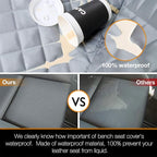 iBuddy Truck Seat Cover for Dogs Waterproof Truck Back Seat Protector for Kids Without Smell Heavy Duty and Nonslip Pet Bench Seat Cover for Trucks Ford F150/F250/Chevrolet Silverado/GMC/Ram 1500/2500