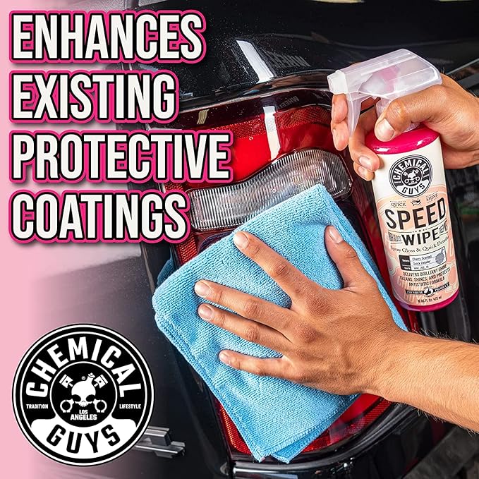 Chemical Guys Speed Wipe Quick Detailer, Safe for Cars, Trucks, SUVs, Motorcycles, RVs & More, Extra Large 32 fl oz, Cherry Scent