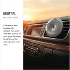 SPIN Vent Mounted Car Air Freshener – NEUTRAL WHITE TEA & GINGER, Essential Oil Car Fragrance, Liquid Free Solid Scent, Long Lasting (2 Pack)