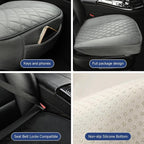 West Llama Front Car Seat Cover Protector, Comfortable Velvet Bottom Seat Cover Fits 95% of Vehicles,Cars,SUVs,Sedans,21.26 × 20.86 Inch(2PC-Gray)