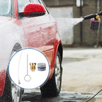 2 Sets Foam Cannon Orifice Kit, 0.04in/1.1mm Thread Nozzle and Foam Maker Meshes with Cleaning Tools Straw Filter Balls Universal Replacement Parts for Car Wash Tools