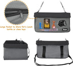 JESPET & GOOPAWS Dog Booster Seats for Cars, Portable Dog Car Seat Travel Carrier with Seat Belt for 24lbs Pets