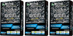 Treefrog Xtreme Fresh Charcoal Black Squash x3, White Peach Scent x3 Air Freshener, Deodorizer and Neutralizer air, Special Bundle Mixed Pack, Black Bamboo Charcoal, Large Size 200g.