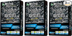 Treefrog Xtreme Fresh Box Charcoal Black Squash Scent 3-Pack Car Air Freshener, Deodorizer and Neutralizer air, Plus Smelling Great, Black Bamboo Charcoal, Generously Large Size 200g.