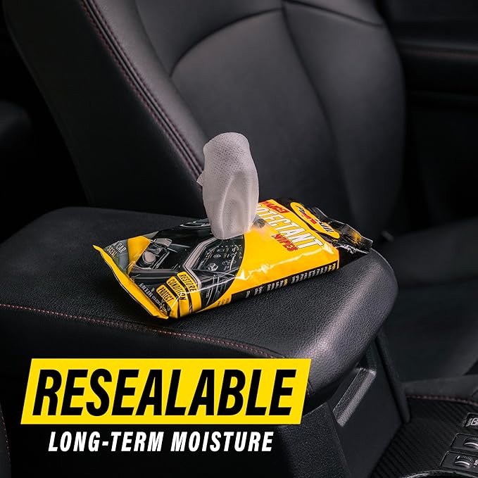 BLACK+DECKER Pennzoil Automotive Protectant Wipes, 2-Pack, 60 Total Wipes, 6"x8" - Car Interior Cleaning and UV Protection, Original Scent