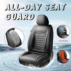 Fit HRV Premium Leather Car Seat Covers Compatible with Honda HRV 2016-2025 2026, Breathable, Wear Resistant, Airbag Compatible, All-Weather Protection & Full Coverage, Full Set Black