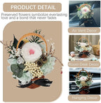 Car Air Freshener Basket with Air Vent Clip, Cute Car Accessories for Women - Mini Car Vent Flowers Rose, Car Interior Decorations for Birthday, Home & Office Decor