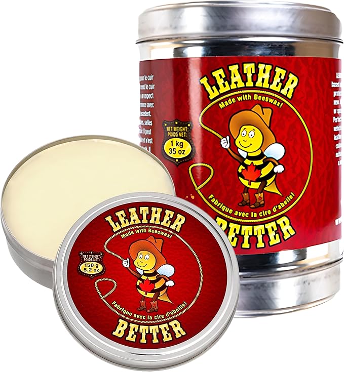 Leather Better Natural Leather Furniture Conditioner - for Boots, Shoes, Purses, Car Seats, Jackets, and Couches/Restore Moisture and Prevent Cracking (40.2 oz)