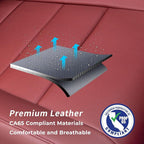 coverdream 2026 Rav4 Seat Covers Custom Fit for 2026 Toyota Rav4 Hybrid (LE,XLE Premium) SUV,Full Set Luxury Waterproof Leather Car Seat Protector