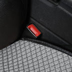 Breathable Back Seat Cover-Universal Rear Seat Mat for All Seasons,Car Rear Seat Protector with Polyester Silk Material, Non-Slip Bottom. Fits 95% of Sedans, SUVs, Vans.(Gray)