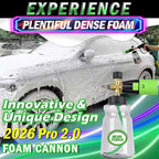 BEAR FORCE Innovative Pressure Washer Foam Cannon Pro+ (Thicker Foam, 3 Times of Life), 2026 Car Wash Snow Foam Blaster with One-Click Disassembly Technology + 1/4" Quick Plug, 34oz Bottle