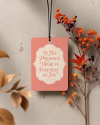 Inspirational Christian Car Air Freshener 4 Pcs Coconut Scented, Christian Car Accessories Mirror Decor for Women, Boho Floral Religious Hanging Air Freshener for Cars Closet Drawer Books