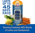 Arm & Hammer AH8203NC New Car Freshness Vent Clip for Car Air Freshener 4 Pack of 3 Piece in Each