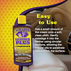 Wizards Leather Plus Leather Conditioner - Moisturizing Car Leather Seat Cleaner and Conditioner - Cleans, Conditions and Protects Leather, Naugahyde and Vinyl Car Accessories - 8 oz - Made in USA