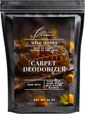Lapew Wild Honey Carpet Deodorizer Powder - Pet Safe Freshener for Vacuuming | Scented Odor Eliminator for Home | 36 oz