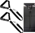 2 Packs Dog Cat Safety Seat Belt Strap Car Headrest Restraint Adjustable Nylon Fabric Dog Restraints Vehicle Seatbelts Harness