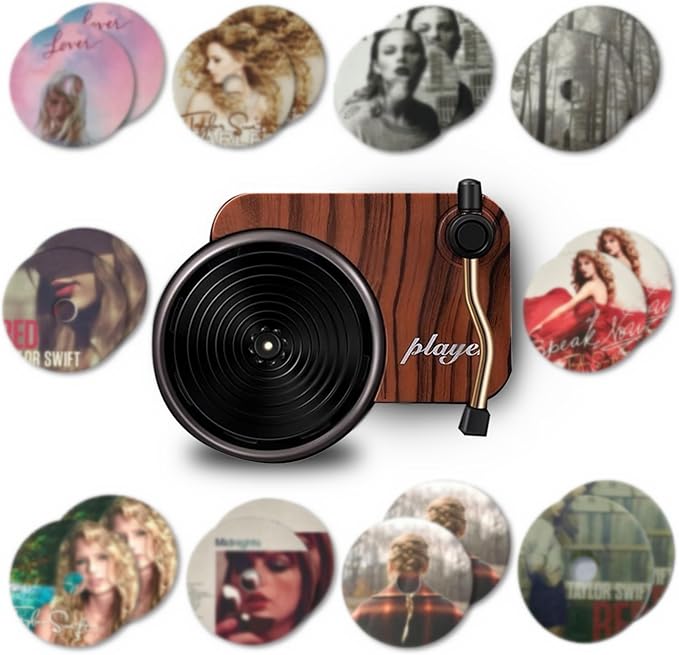 Car Air Freshener Vent Clips 20pcs Vintage Record Player Album Cover Air Freshener, Spinning Record Design Car Decoration,Gift for Music Lovers