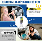 1.7oz Dishwasher Rack Repair Coating, White Dishwasher Vinyl Rack Rust Touch Up Paint Kit, Insulation and Waterproof, High and Low Temperature Resistant