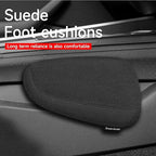 Alcantane style car leg knee pads memory foam car center console knee cushions car leg pads protect knee and leg elbow pads car copilot Universa version (black line lift leg pad)
