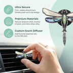 Dragonfly Car Vent Clips Cute Air Freshener Clip Accessories Decorations for Decor Iridescent Abalone Dashboard Ornament for Women
