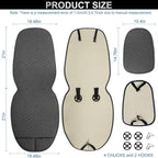 Linen Car Seat Covers for Cars, Front Car Seat Cover Protectors with Storage Bags, Anti-Slip & Soft Automotive Seat Cushion Universal Fit for Most Sedan, SUVs, Vehicles (Deep Grey)