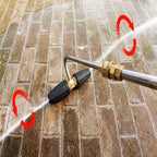 RIDGE WASHER Gutter Cleaner Attachment for Pressure Washer, with 2 Rotary Turbo Nozzle, 1/4 Inch Quick Disconnect, 3600 PSI