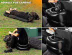Zento Deals Bed for Car Inflatable Car Air Mattress Camping Bed Back Seat Mattress – Portable Travel Bed with Pillows – Travel Camping Sleeping Outdoor Bed – Universal Car SUV Truck and RV… (Pack 2)