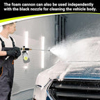 M MINGLE Undercarriage Pressure Washer Attachment, 16 Inch Powerful Under Car Washer with Foam Cannon and Car Wash Mitt, 4000 PSI