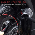 TAKAVU 17.5" Wheel Tire Body Brush Soft Bristle - Gentle Car Wash Brush Long Handle for Safe Tire Sidewall & Wheel Cleaning - Scratch - Free Automotive Tool