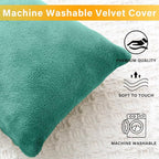 2 Pack Small Pillow, Memory Foam Mini Pillow 11 X 7 Inches for Travel, Sleeping, Nap and Neck, Knee, Lumbar Support, Tiny Cushion for Pet, Dogs (Teal Green)