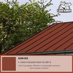 Liquid Rubber Color Roof Sealant- Elastomeric Waterproof Small Repair Coating for Flat, Low-Slope & Metal Roofs, Flexible UV-Stable Membrane, Barn Red, 1 Quart