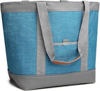 Insulated Cooler Bag Reusable Grocery Tote Bags Transport Large Lunch Box for Women
