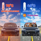 Socira Tiger Eye Car Window Shades Windshield Sun Shade Umbrella Foldable Tiger Sunshade for Front Window Auto Windshield Sunshade Covers Car Accessories 57'' X 30''