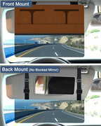 NAZZO Car Visor Extender Polarized, Sun Visor Extender for Car Attachment Sun Blocker, Anti-Glare Removable PC Lens to Expand Sunshade for Safe Driving, Brown