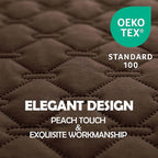 gogobunny 3X Stronger Waterproof Pet Blanket, Scratch Proof Furniture Protector for Dogs Cats, Reversible Cover 32x53 Inch, Dark Chocolate