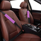 4 Pack Universal Car Seat Belt Pads, Adult Seat Belt Shoulder Strap Covers Harness Pad for Car/Bag,Soft Comfort Helps Protect You Neck Shoulder from The Seat Belt Rubbing (4pack-Purple)