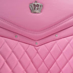 Flying Banner car seat Covers seat Cushions Luxe Fit Faux Leather Easy Installation Vehicles Non Slip Premium (Solid Pink, 2 x Front Seat Cover)