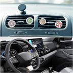 Car Diffuser Vent Clip 4 Pack, Car Aromatherapy Essential Oil Diffuser Vent Clips 30mm, Stainless Steel Locket 44 Felt Pads