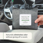 Moso Natural Charcoal Odor Absorber for Cars (2 Pack) 300g Bamboo Charcoal Air Purifying Bag, Unscented Odor Eliminator, Lasts Up to 2 Years, HGTV Editors’ Pick
