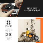 Car Air Freshener Vent Clips, 8 PK, 6 Hawaiian, 2 New Car, Car Fresheners for Men Women, Up to 240 Days, Natural Odor Eliminator
