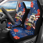 ELEQIN America 250th Anniversary Car Seat Covers Universal High Back Fashion Cushion Protector for Car Truck Suvs,Sedans,Vehicles,Airbag Compatible Front Car Seat Covers 2 Pack